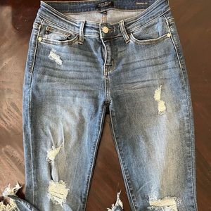 Judy Blues Cropped Fit Skinny Jeans